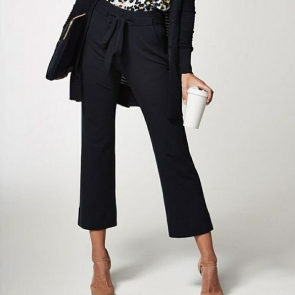 CAbi #5177 Navy Easy Crop Pant F